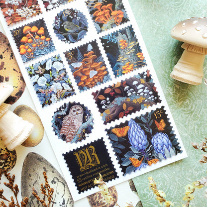 Stickii Sticker Sheet; Enchanted Forest Blooms