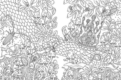 Coloring Book; Tales from the Forest Kingdom