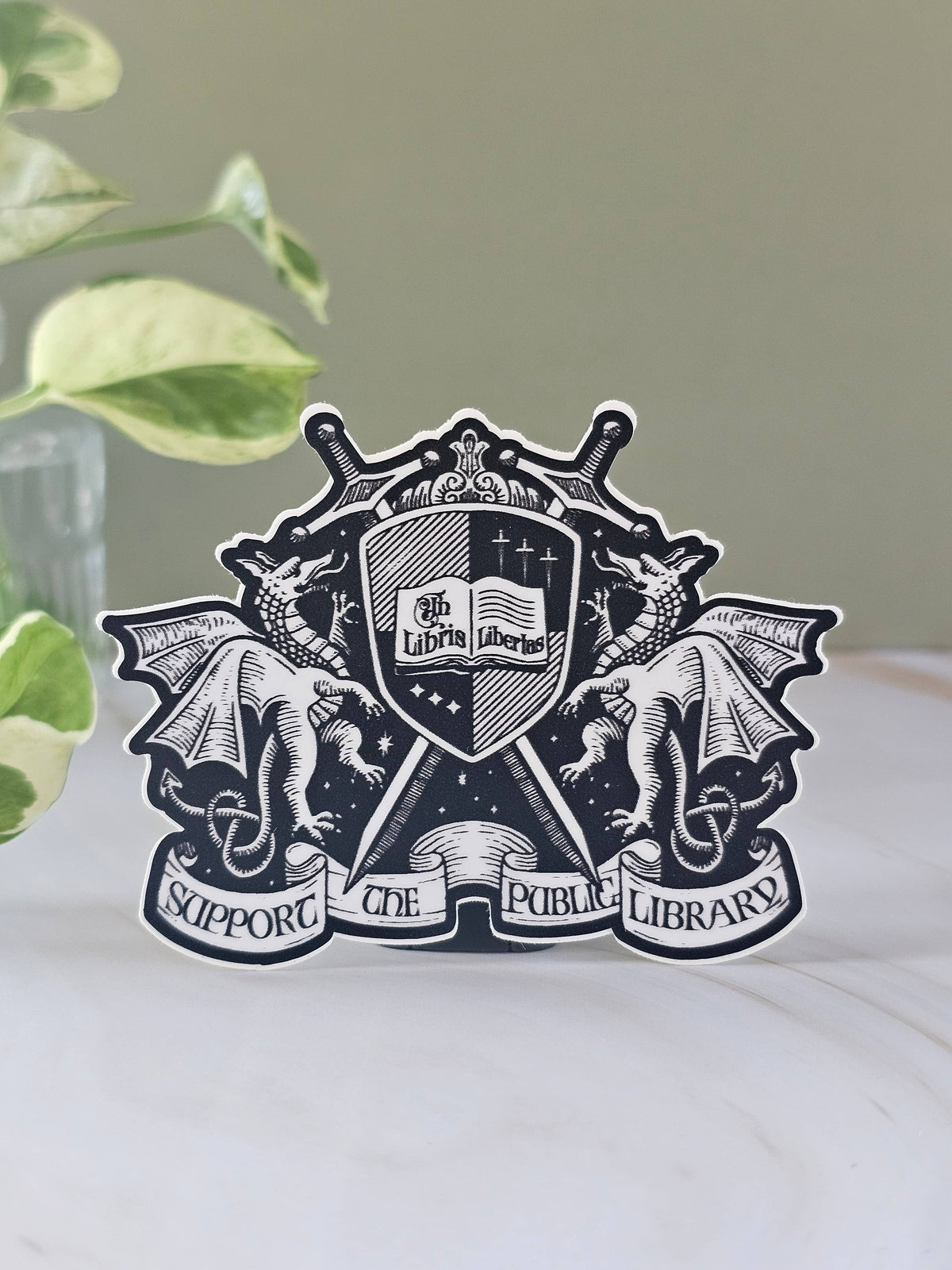 Support the Public Library Vinyl Sticker | Book Lover Gift