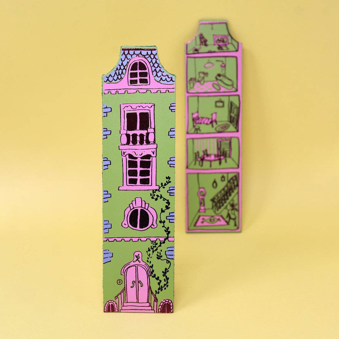 Leather Bookmark; Dolls House | Ark Colour Design