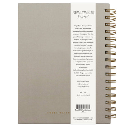 Prompted Journal; Newlywed One Line A Day - Wedding