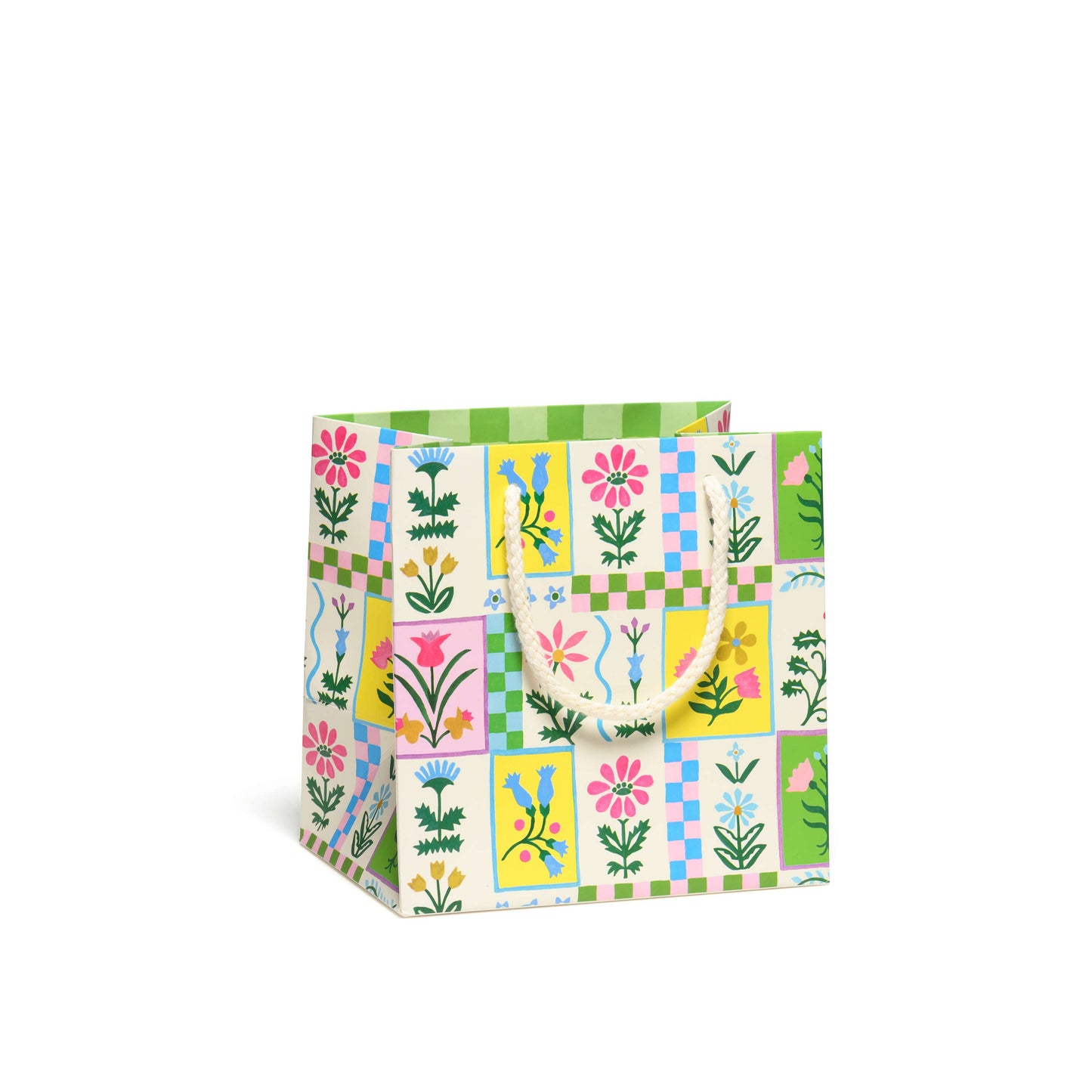 Medium Gift Bag; Retro Flower