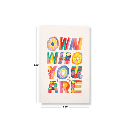 Notebook; Own Who You Are (Layflat Binding)
