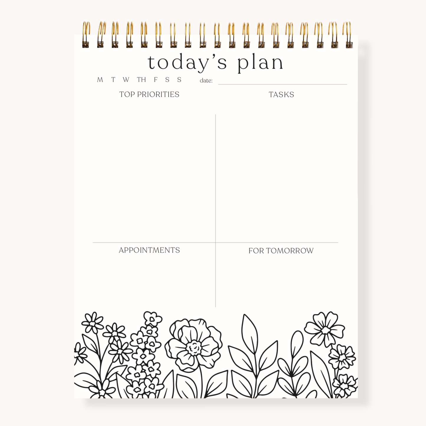 Planner; Color-In Daily By Elyse Breanne Design