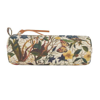 Pencil Pouch; Forest Flowers on White - BV by Bruno Visconti