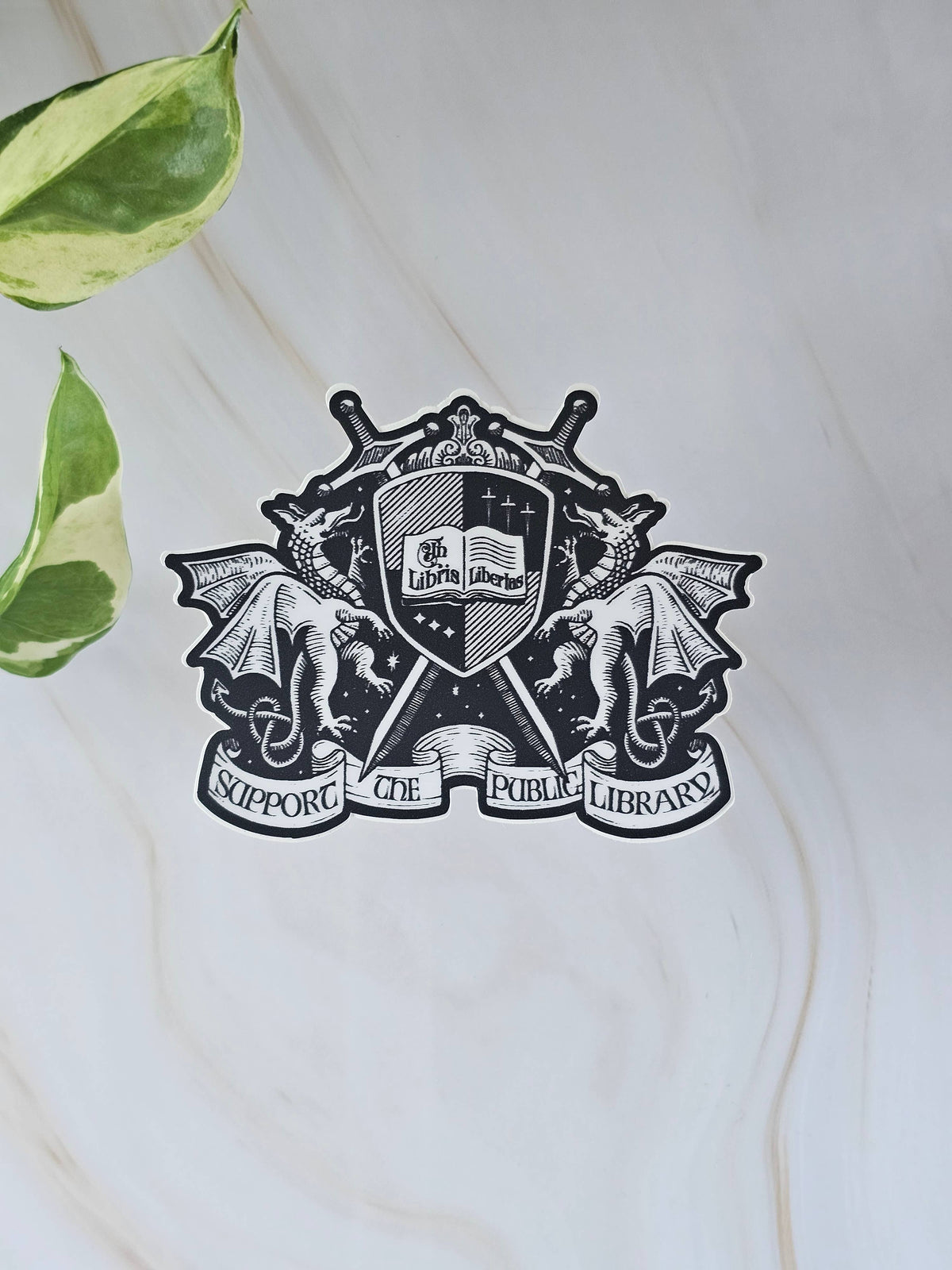 Support the Public Library Vinyl Sticker | Book Lover Gift