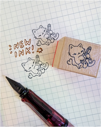 Wood Stamp; New Ink Day | CC's Art Café