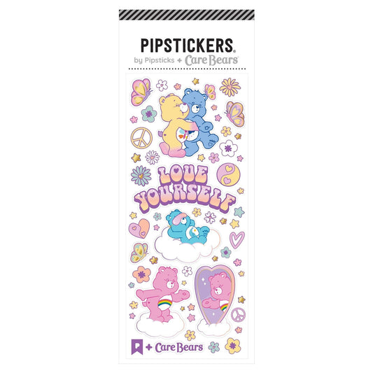 Pipsticks Sticker Sheet; Care Bears Love Yourself