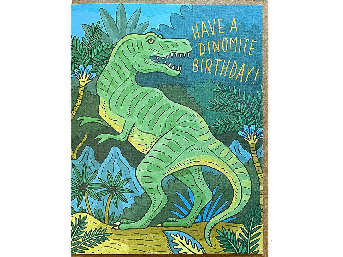 Birthday Card; Dinomite Dino