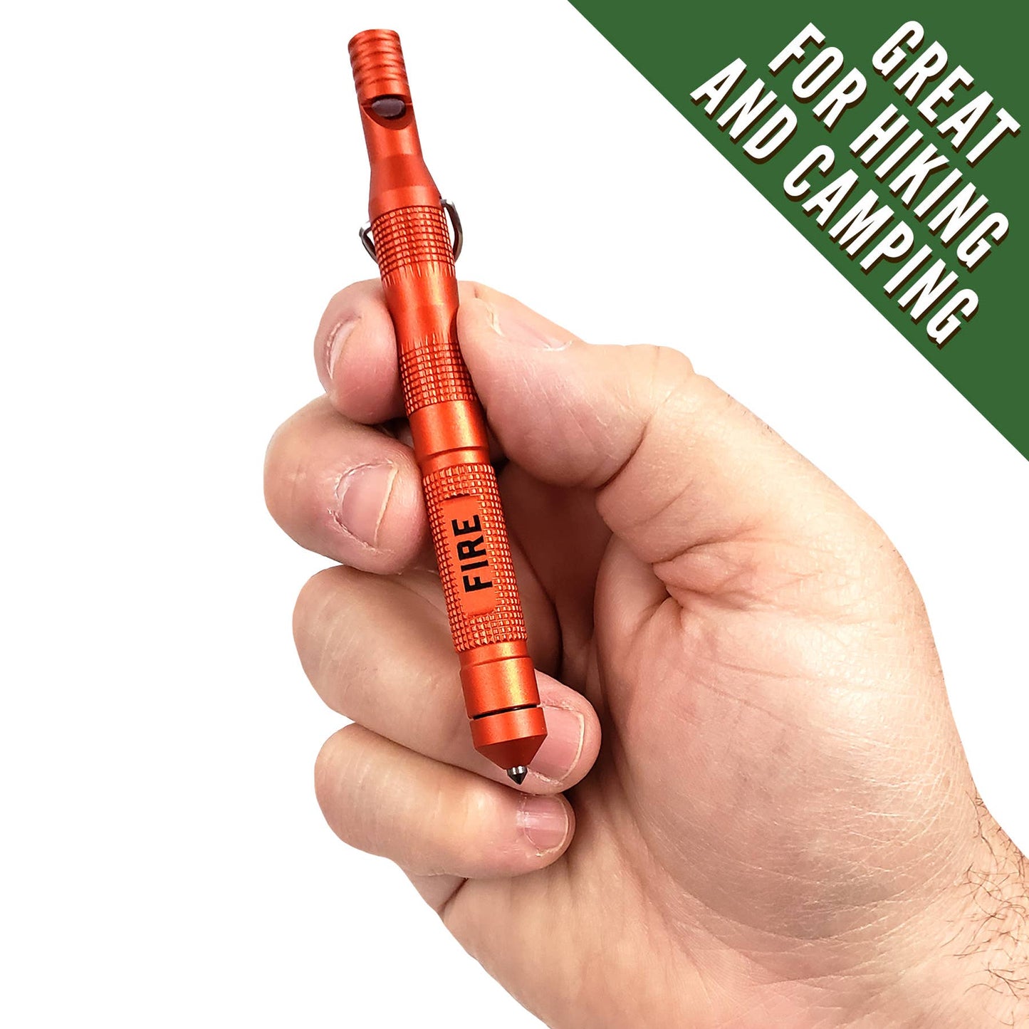 Pocket Fire Starter with Whistle; Lucky Jack Emergency Fire Starter