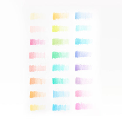 Ooly Colored Pencils; Pastel Hues (Soft-Hued Set of 24)