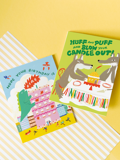 Birthday Card; Godzilla Fire (Funny Pop Culture)