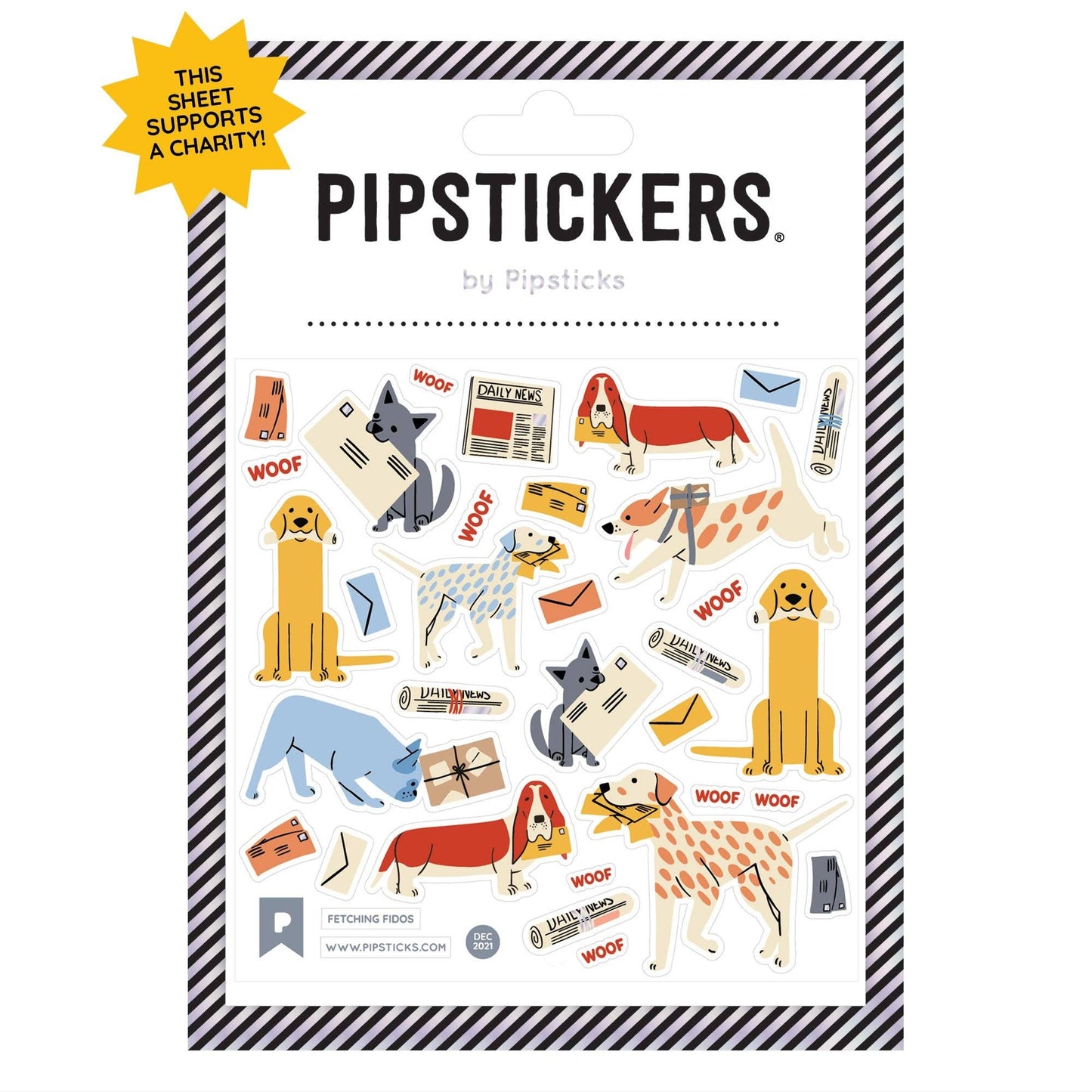 Pipsticks Sticker Sheet; Fetching Fidos