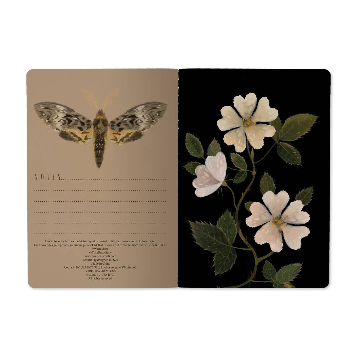 Notebook; Night Garden - BV by Bruno Visconti