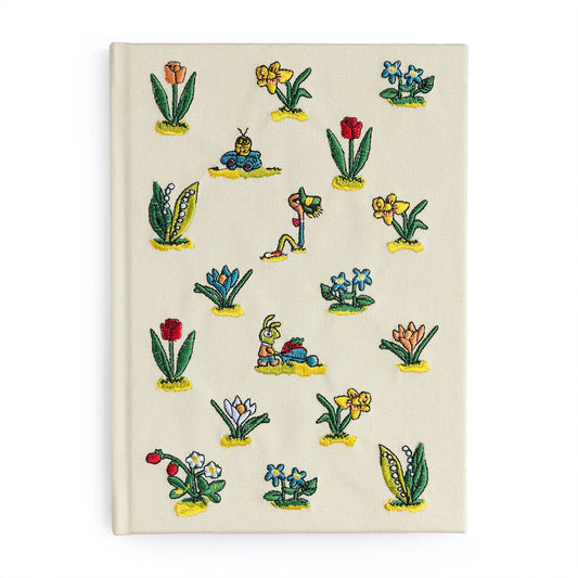 Richard Scarry® - Lowly Floral Embroidered Journal by Three Potato Four