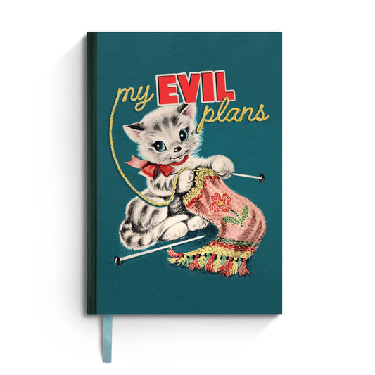 Notebook; My Evil Plans (Funny, Cute Vintage Notebook)