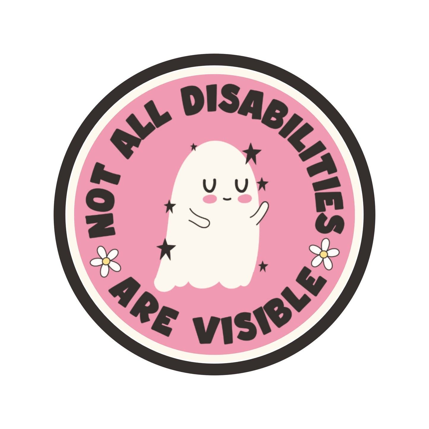 Vinyl Sticker; Invisible Disabilities