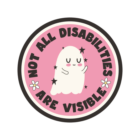 Vinyl Sticker; Invisible Disabilities