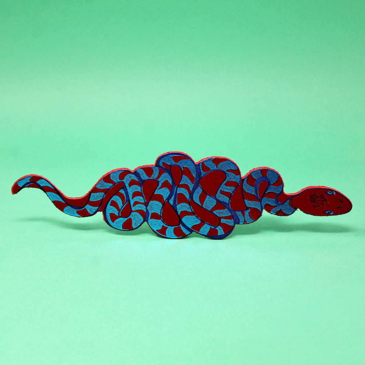 Leather Bookmark; Snake | Ark Colour Design
