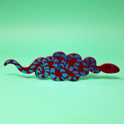 Leather Bookmark; Snake | Ark Colour Design