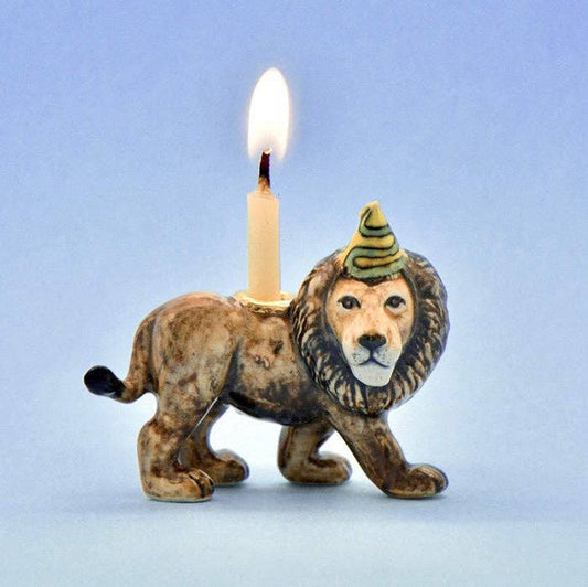 Camp Hollow Cake Topper; Lion (Hand-Painted Porcelain)