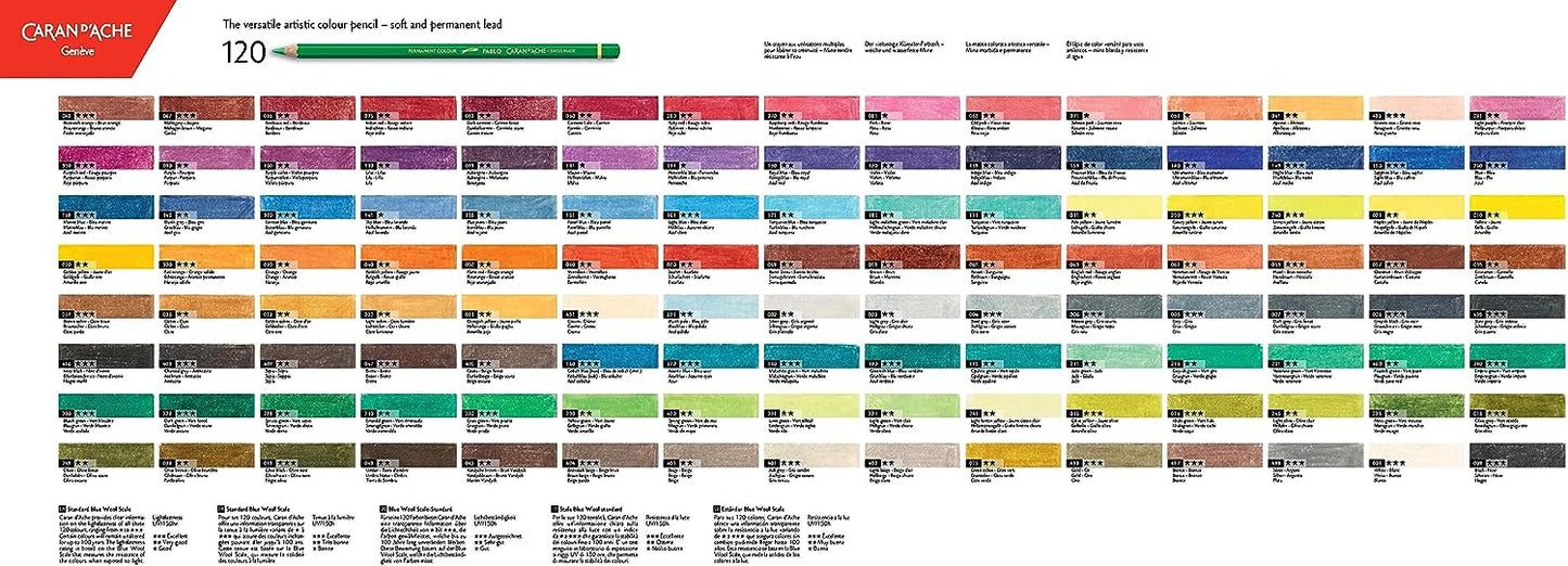 Caran D'Ache Pablo Colored Pencils (Set of 40)