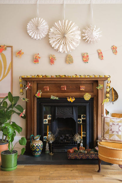 Sewn Garland; 12 Days of Christmas