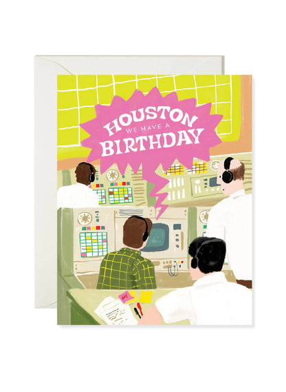 Birthday Card; Houston, We Have a Birthday Card (Funny Space)