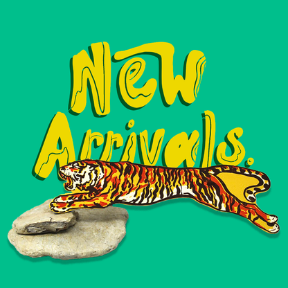 Leather Bookmark; Tiger (100% Leather)