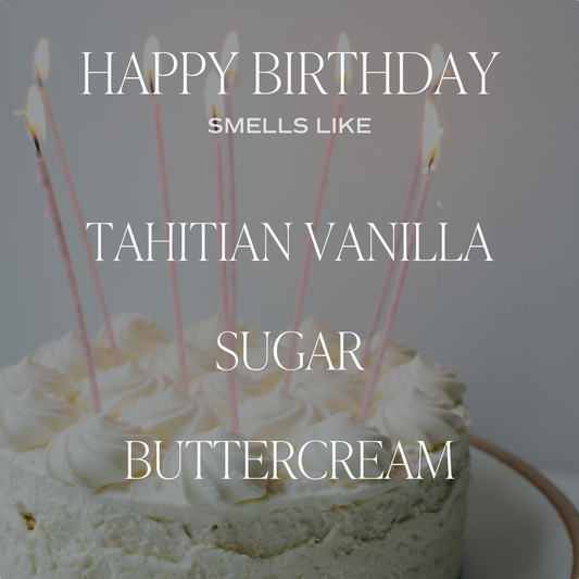 Soy Candle; Happy Birthday 9 oz (Gold Foil, Multi-layered Scent) By Sweet Water Decor