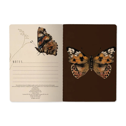 A5 Notebook; Butterflies on Blush | BV by Bruno Visconti