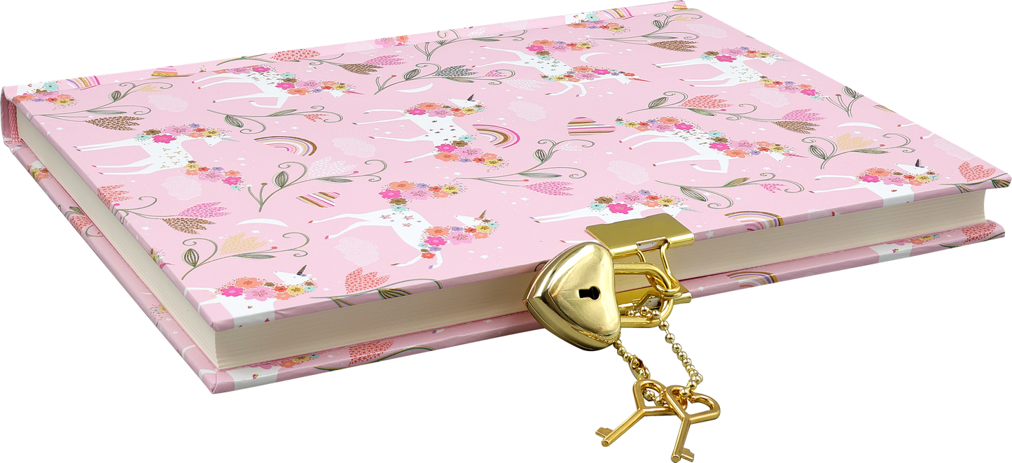 Locking Journal; Unicorn Blooms