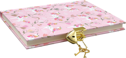 Locking Journal; Unicorn Blooms