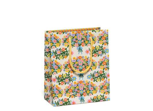 Medium Gift Bag; Bouquet of Flowers