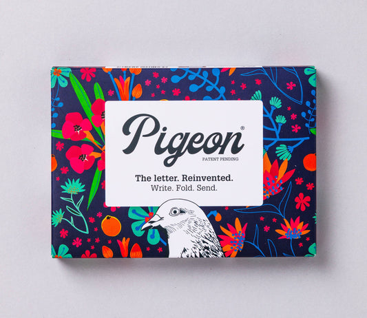 Folding Letter Set; Midnight Garden Pigeon | Pigeon Posted