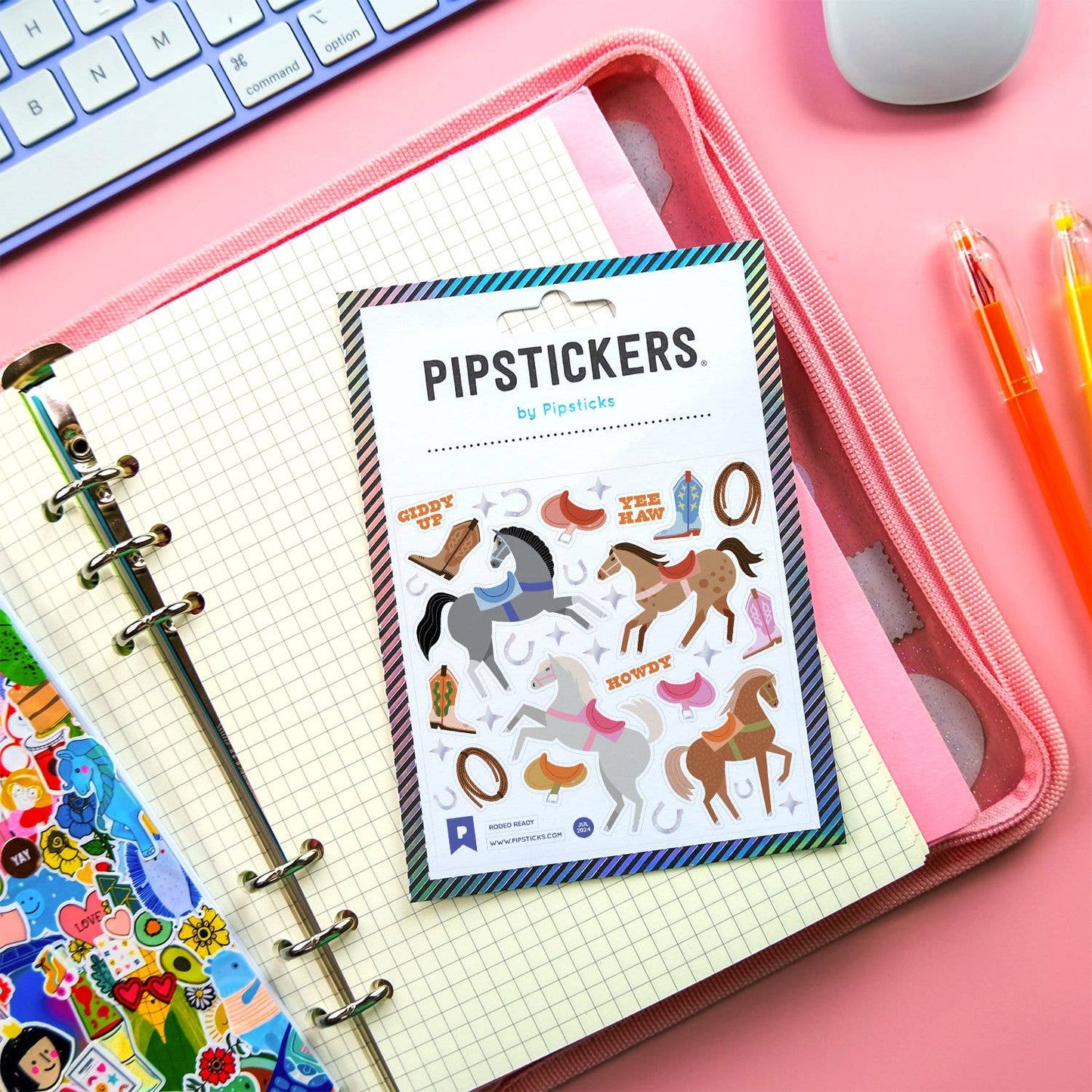 Pipsticks Sticker Sheet; Rodeo Ready