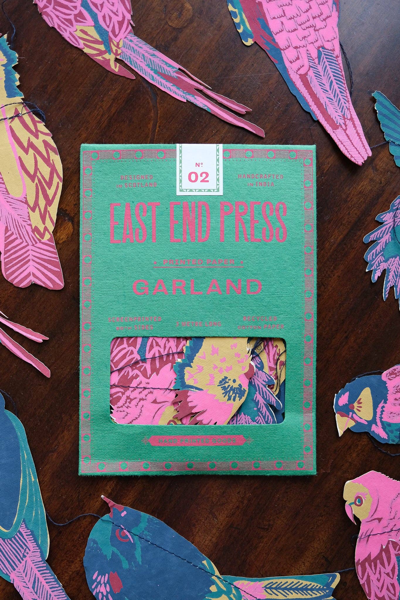 Sewn Garland; Tropical Birds By East End Press