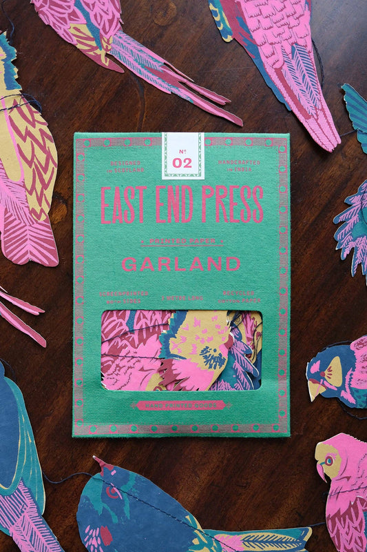 Sewn Garland; Tropical Birds By East End Press