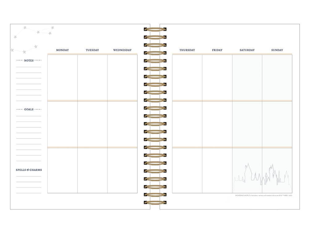 Planner Set; Harry Potter Weekly - Undated Navy Constellation