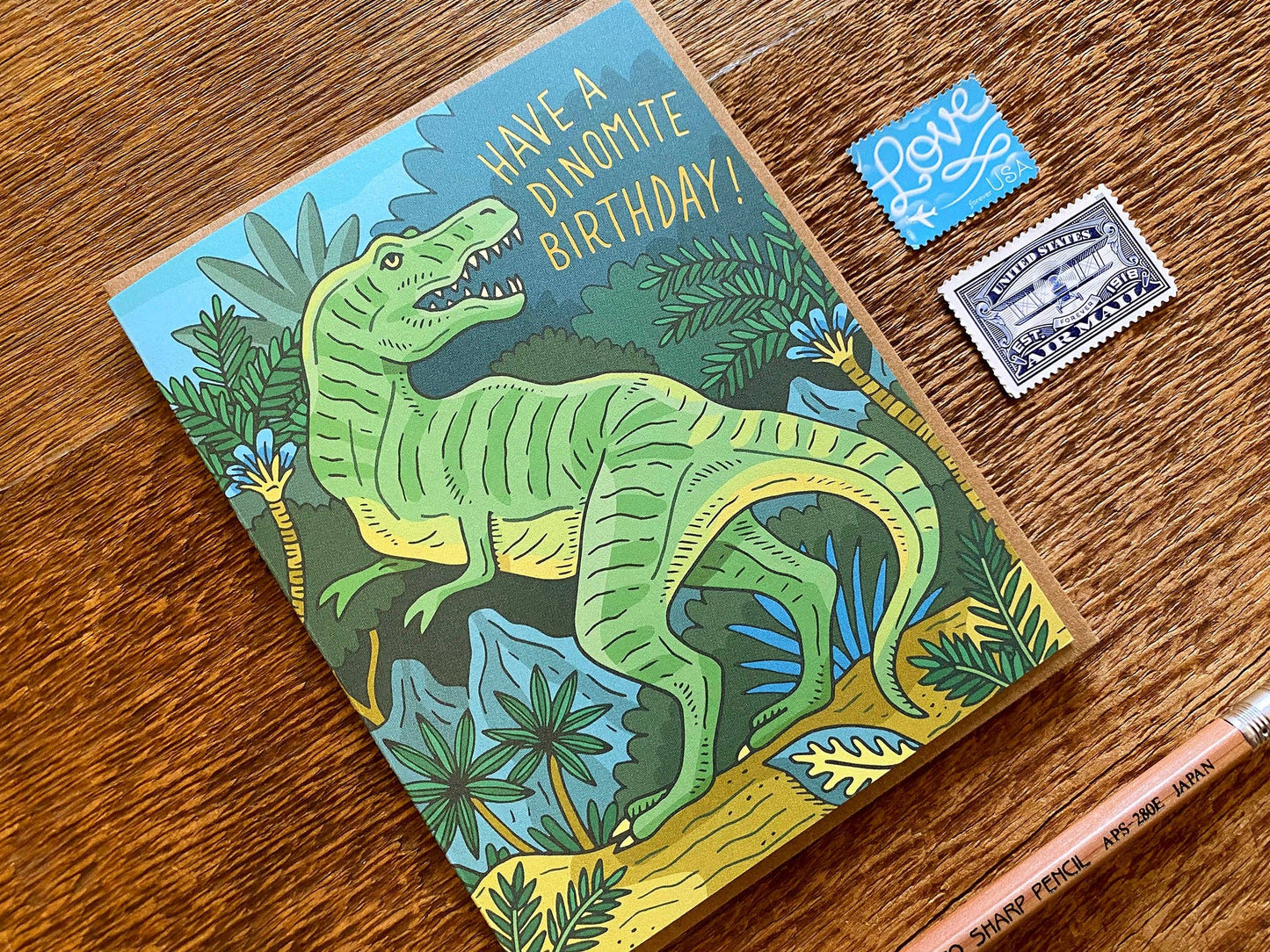 Birthday Card; Dinomite Dino