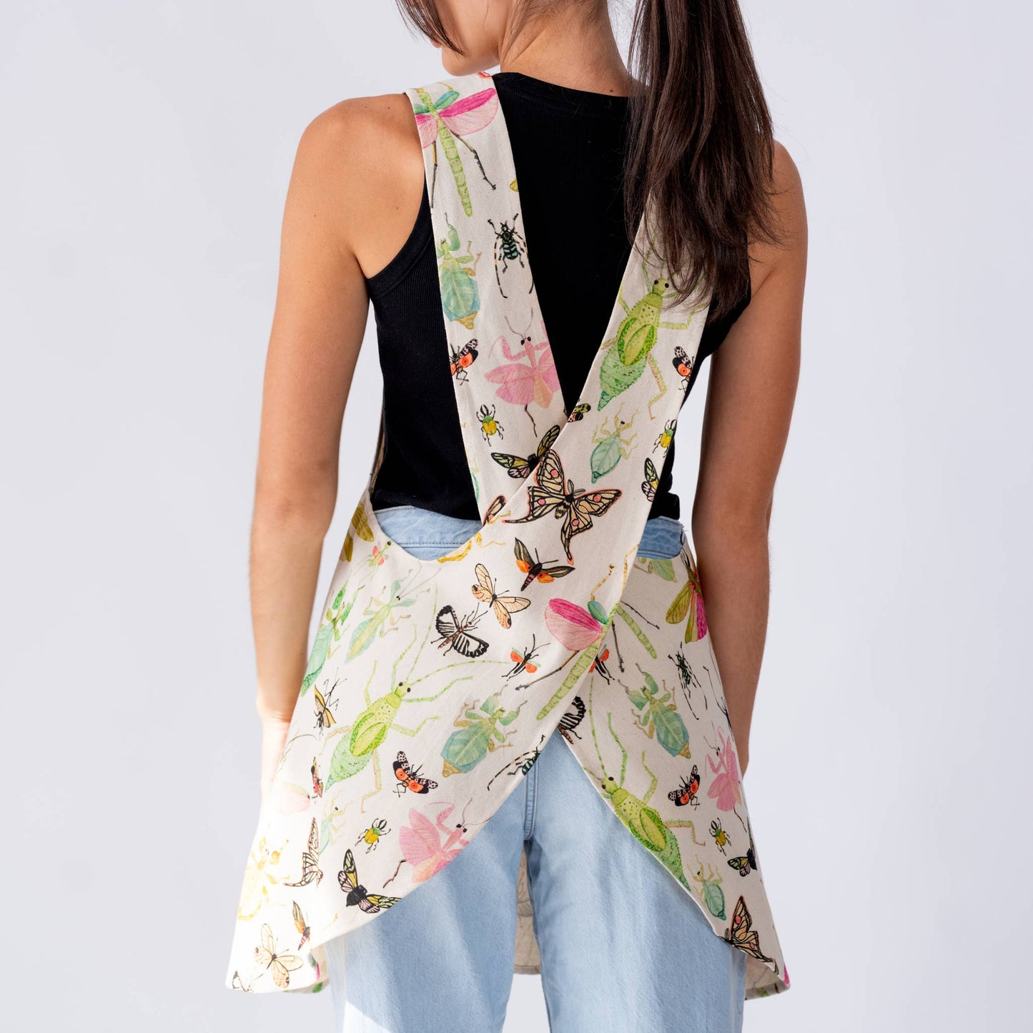 Pinafore Apron; Insectarium By BETSY OLMSTED