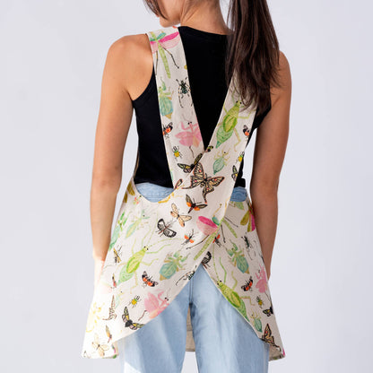 Pinafore Apron; Insectarium By BETSY OLMSTED