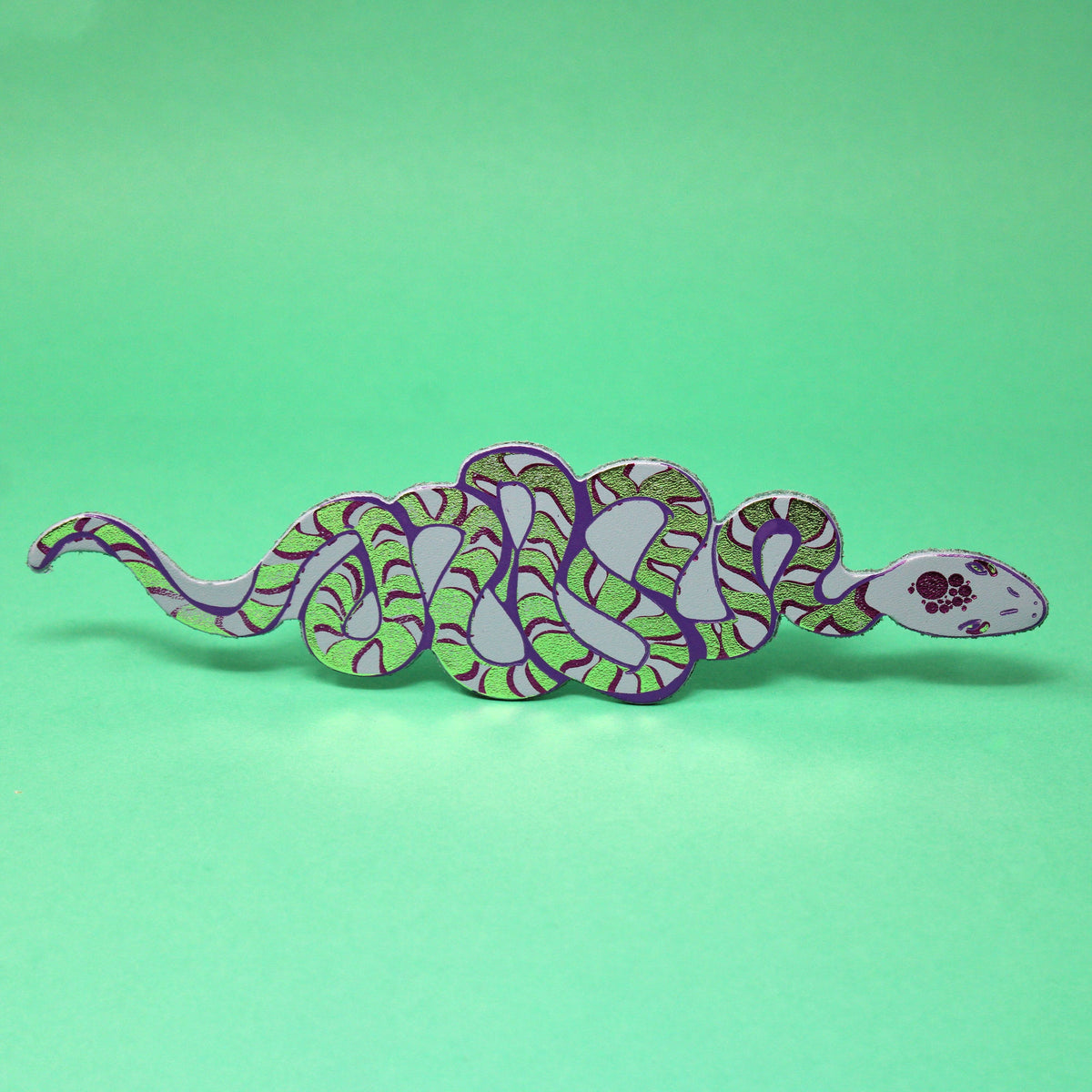 Leather Bookmark; Snake | Ark Colour Design