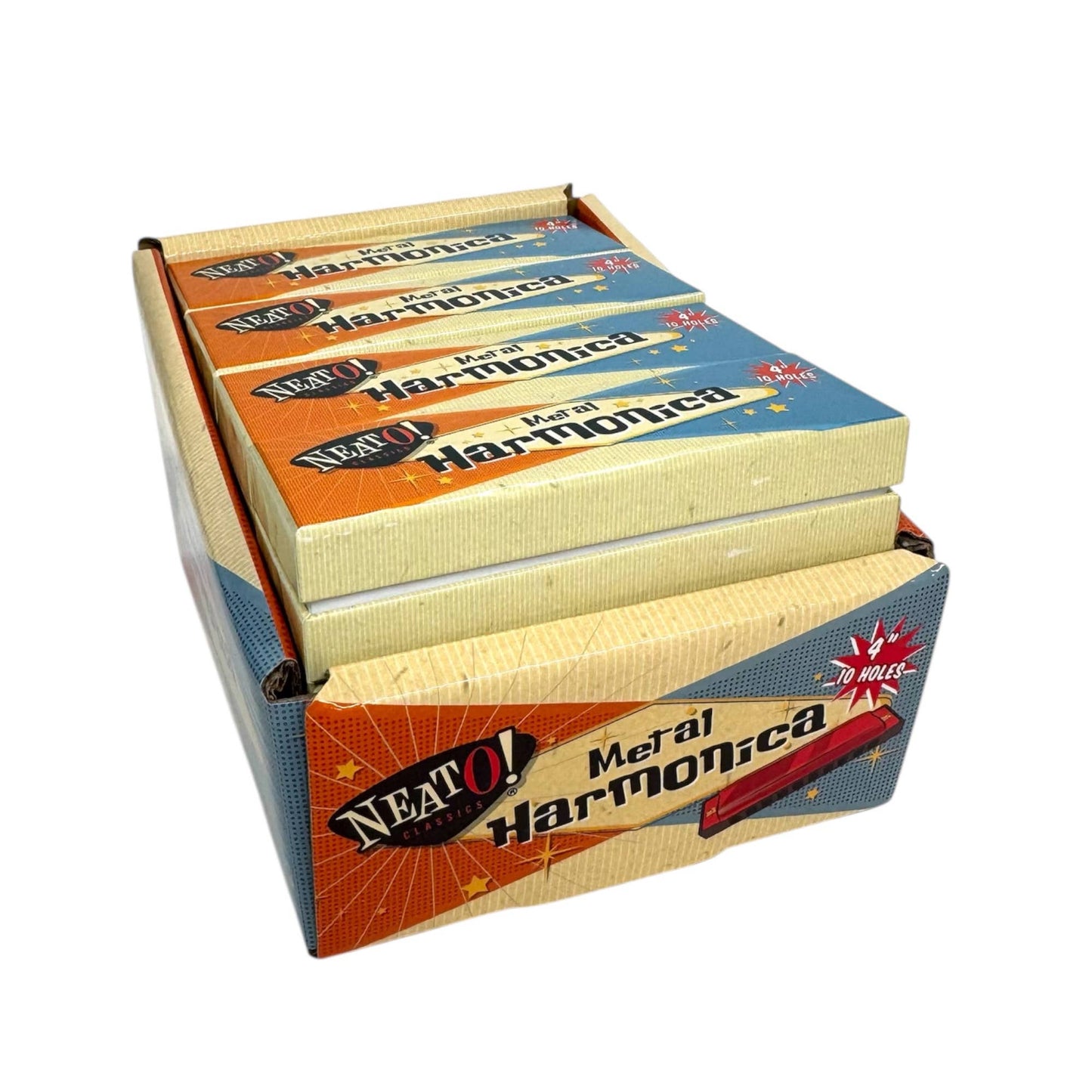 Metal Harmonica; Neato! 4" Retro Classic, vintage toys