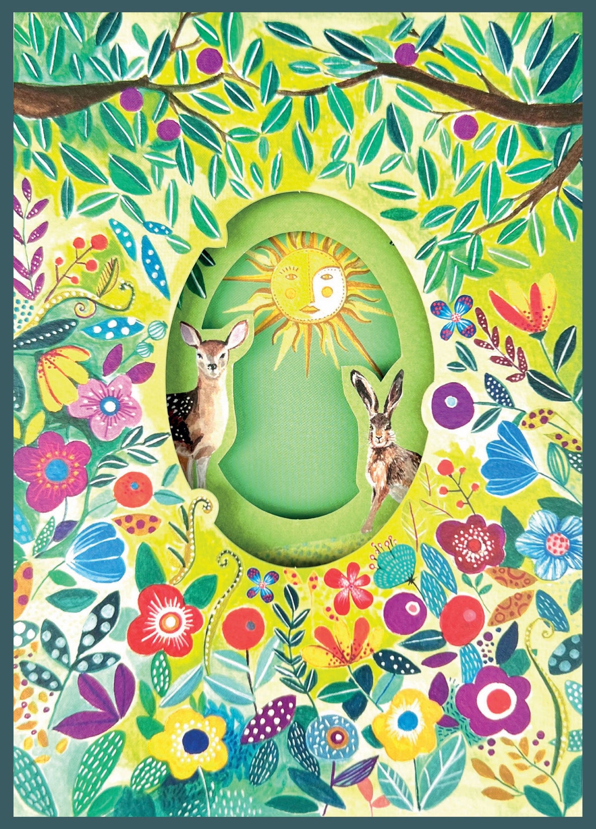 Greeting Card; Trifold Sun | Aitch