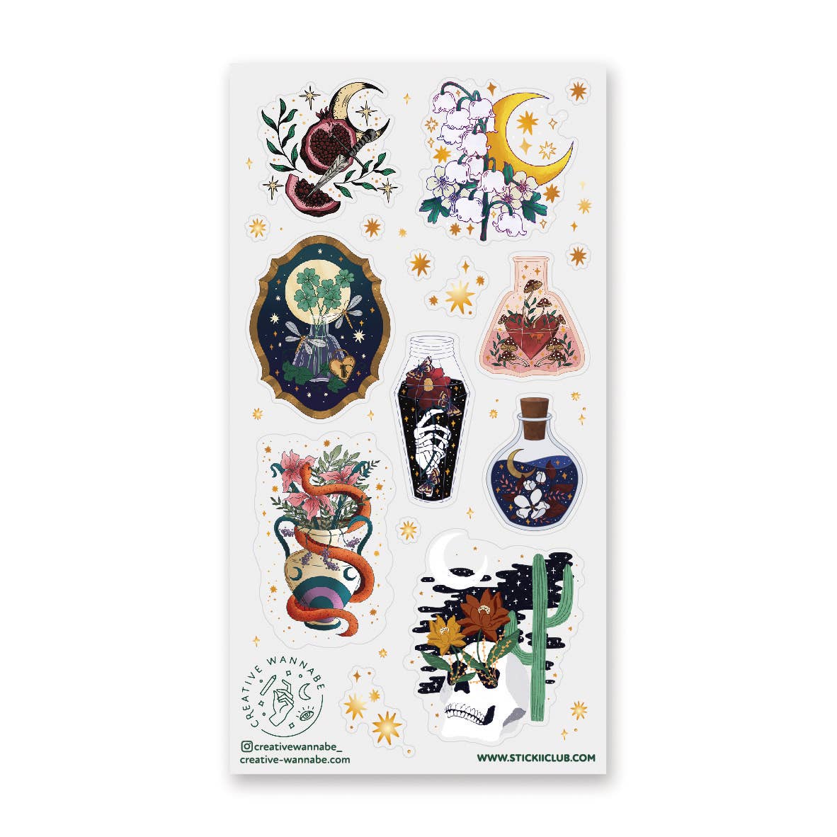 Sticker Sheet; In the Dead of Night