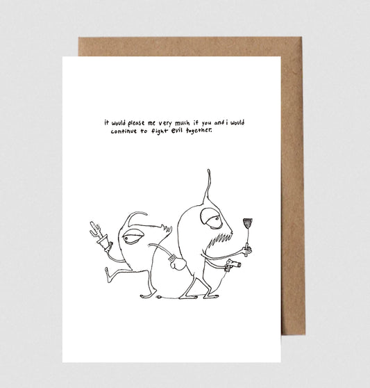 Greeting Card; Fight Evil