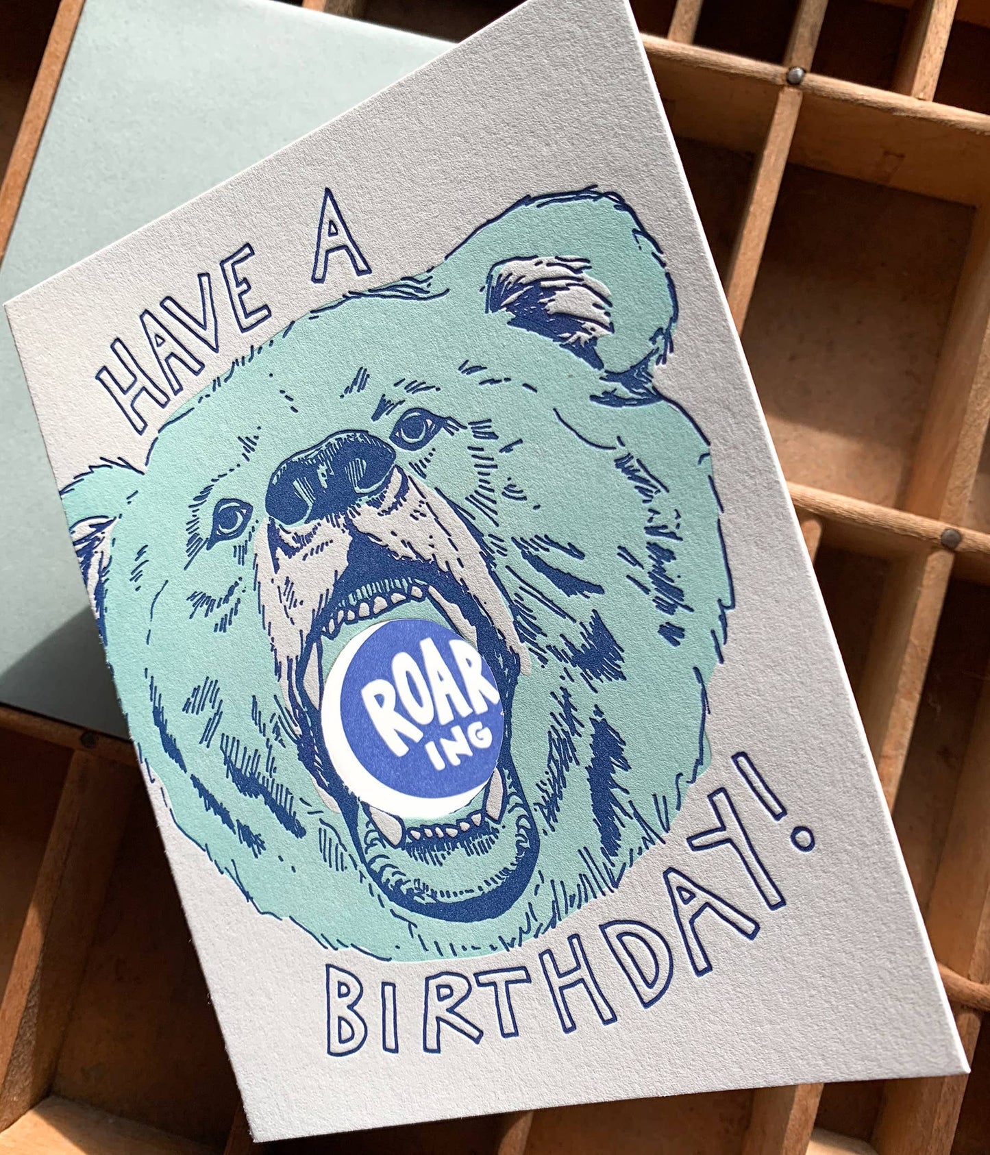 Birthday Card; A Roaring Bear Birthday