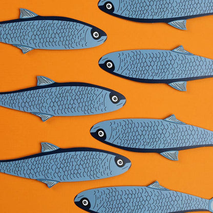 Bookmark; Fish (Die Cut) By Humdrum Paper