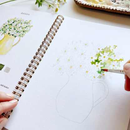 Watercolor Workbook; Flowers By Emily Lex Studio